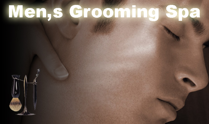 “Man relaxing during a rejuvenating facial and massage session at Men’s Grooming Spa in Anantapur.”